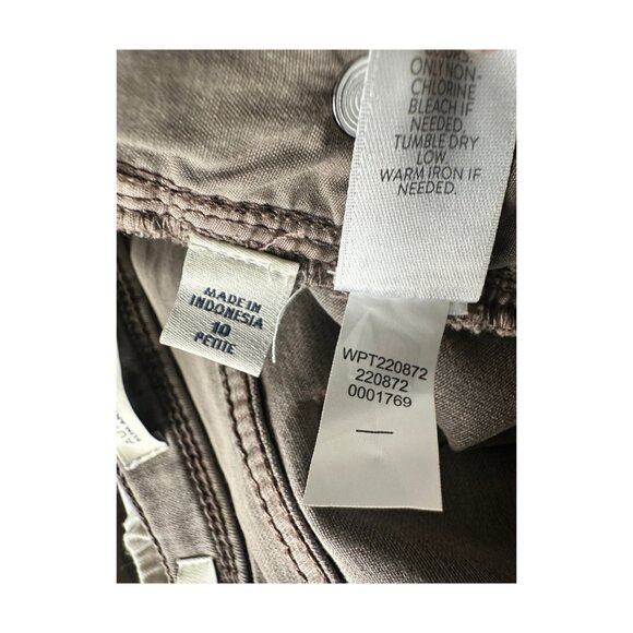 J.Jill Authentic Fit Slim Ankle Jeans Size 10 Petite Taupe Stretch Denim - Picture 8 of 8